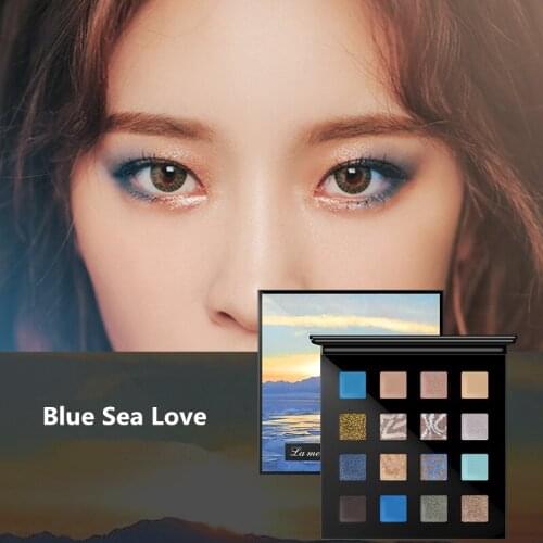 Brand Dream 16 Colors Women Golden Glitter Makeup Eyeshadow In One Palette Include Matte Pearl Natural Shimmer Glitter Shadow