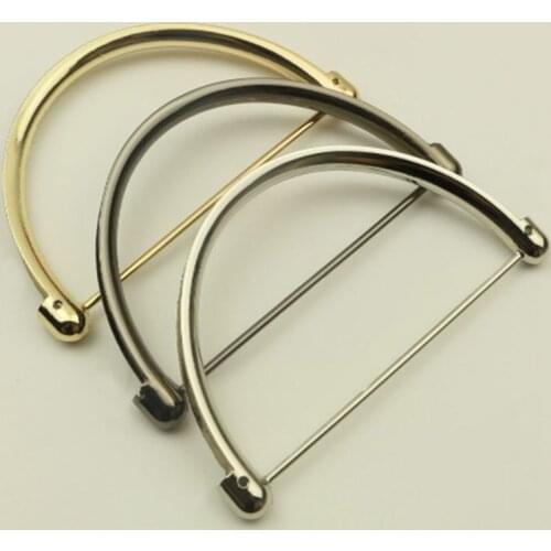 D shape Metal Purse Frame Bag Handle For Women Coin Purse Bag Handbag Making Handbag Accessories Bag Hardware Handle Replacement