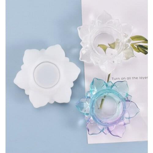 Crystal Silicone Flower Collection Stoarge Box Mold Pendant DIY Creative Handmade Resin Mold Jewelry Making Finding Accessories