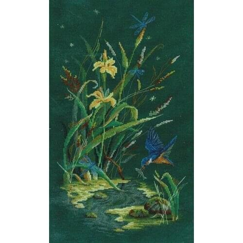 Customized Embroidery Forest Cool Cross Stitch Patterns Funny Sayings Free with 100% Cotton Floss & Free Shipping for Wall Decor