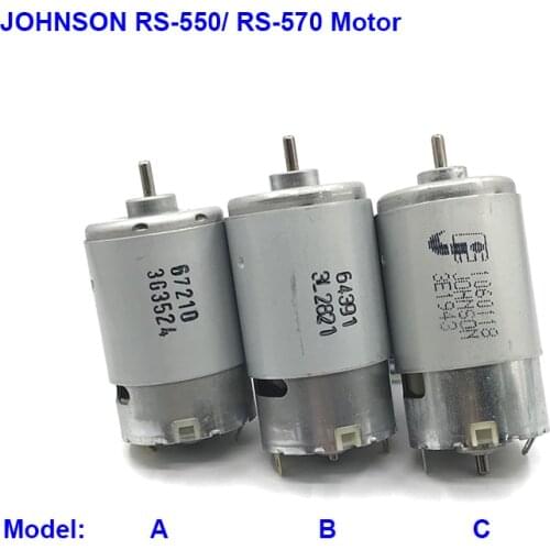 JOHNSON RS-550/ RS-570 Motor DC 14.4V 19.6V 24V 12200RPM-20000RPM High Speed High Power with Cooling Fan for Electric Drill