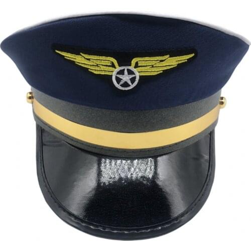 Captain Cap Bar Midnight Charm Accessories Uniform Cosply Policewoman Stewardess Cap