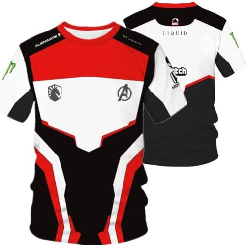 2021 LOL CSGO Player Name Fan T-Shirt Hochwertige TL Esports 3D Shirt Personal ID Customization Team Liquid Uniform T-Shirt