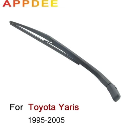 APPDEE Wiper 12" Rear Wiper Blade & Arm Set Kit For Toyota Yaris 1999-2005 Japan Built Windshield Windscreen 2000 2001 2002