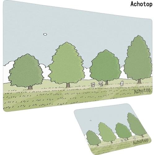 Green Plant 900x400MM XXL Anime Mouse Pad Landscape Mat Big XL Sexy Gamer Gaming Playmat Large Customized Desk Keyboard Mousepad