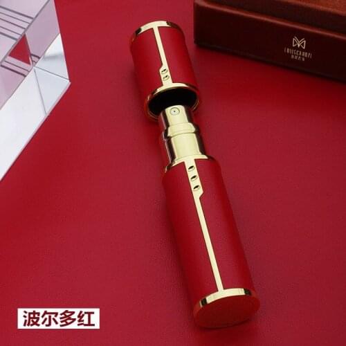 Premium leather sub-bottle bottom sub-spray bottle small empty bottle 5ml travel refillable bottle keychain 2oz glass dropper