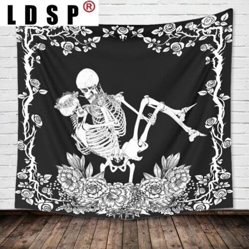 LDSP Pentagram Tarot Black Cat Tapestry Wall Art Hanging Sofa Background Tapestry Posters Modern Home Decor Bedroom Living Room