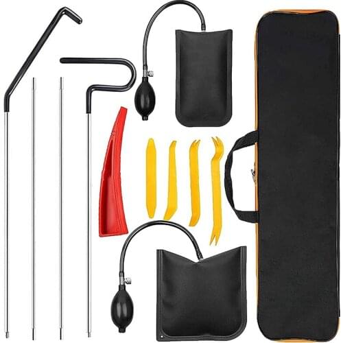 Car Tool Kit,Essential Car Tool Kit with Air Wedge Non Marring Wedge andVehicle Emergency Tools for Cars Trucks