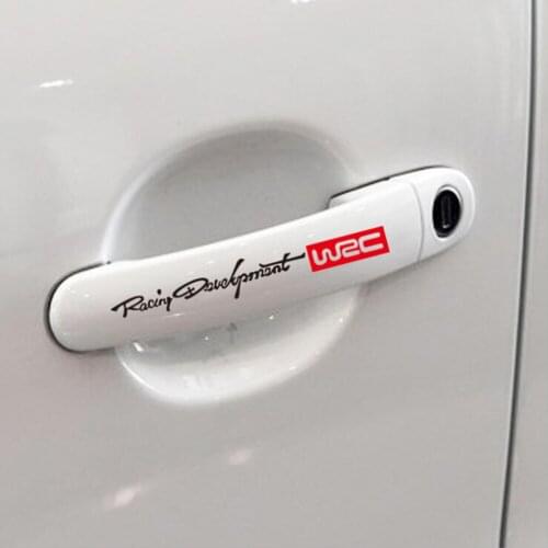 Door Handle Stickers And Decals Car styling For Chevrolet Cruze Aveo Lacetti Captiva Cruze Niva Spark Orlando Epica Sail