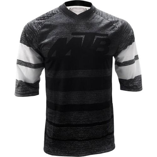 New Cycling Jersey downhill jersey Bike Men Shirt MTB Mountain Bike Motorcycle Shirt cool sports Black Short Sleeve