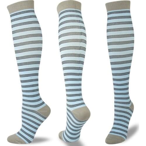 New Sports Compression Stocks Long Graduated Pressure Stockings Men Women Leg Support Elastic Varicose Veins Stocks Knee High