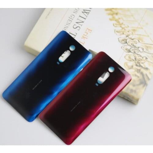 Original Rear Housing For Xiaomi Mi 9T Pro / Mi9T Glass Back Cover Repair Replace Phone Battery Door Case + Logo Sticker