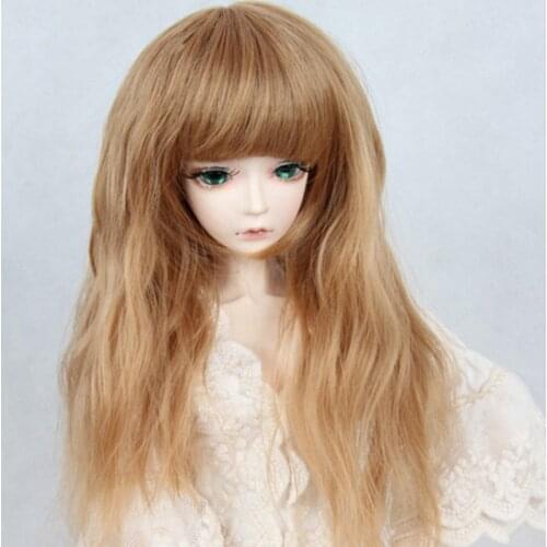 Bjd wig 9-10 inch 1/3 1/4 1/6 high-temperature wig boyvampire long curly hair sd doll Wigs fashion type stylish hair