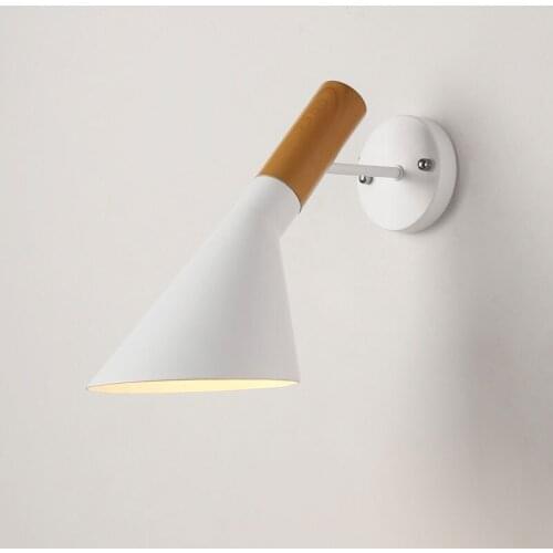 Nordic Bedroom Bedside Lamp Wall Lamp Simple Modern Aisle Corridor Hotel Golden Background Wall Lamp Creative LED Lamp