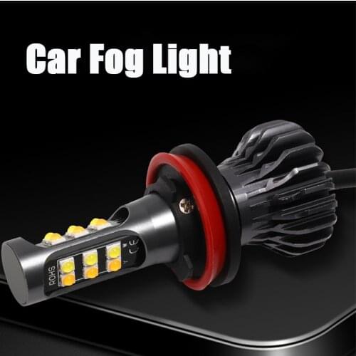 2PCS H8 H11 Fog Lights for Cars Foglights LED For Hyundai Azera 2009 2010 2011 2015 Grand SanteFe 2013 Tuscani 2009 Veracruz