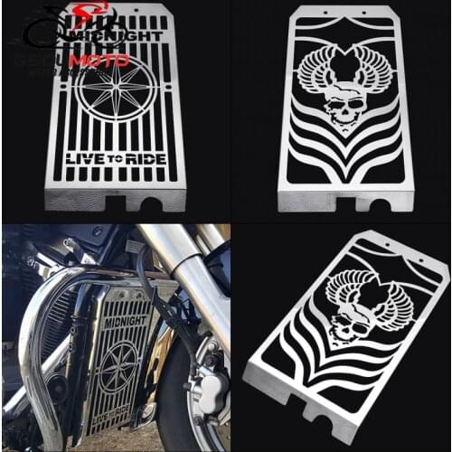 Radiator Cooling Grill Guard Chrome Water Cooler Protector Grille Cover For Yamaha XVS1300 XVS 1300 A Midnight Star 2006 - 2016