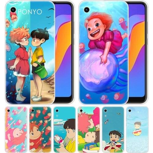 Luxury Silicone Case Hayao Miyazaki anime ponyo for Huawei Honor 9X 8A 7A 20 Pro 7X 8X 7S 8S 8 9 10 Lite View 20 20i 10i Play