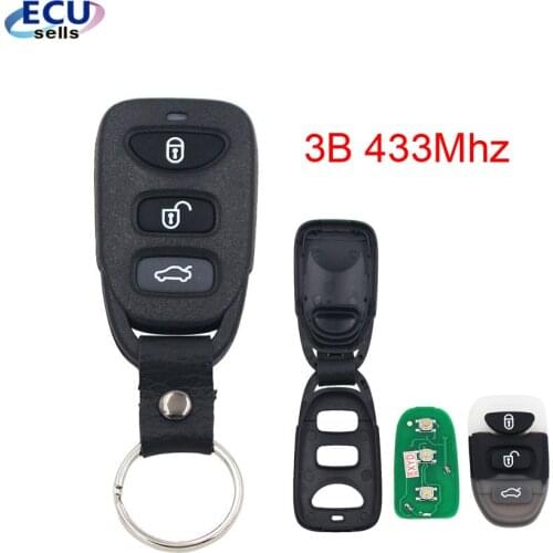 Replacement Keyless Entry Remote Key Fob 3 Button 433Mhz for Hyundai Kia Carens