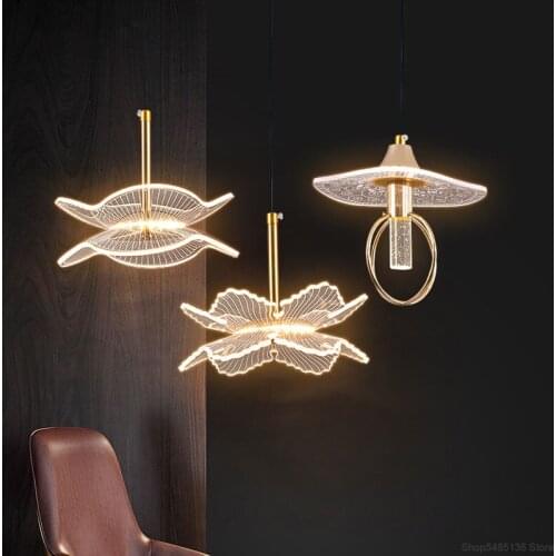 Nordic LED Acrylic Pendant Lights Bar Table Dining Room Lamp Living Room Decoration Hanging Lamp Bedroom Bedside Home Lighting