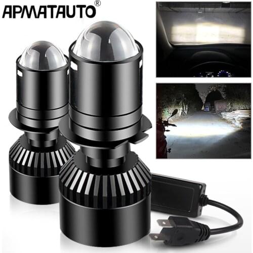 2pcs CANbus H4 9003 HB2 Led Hi/Lo Beam lens Bulbs Car/motorcycle Headlight 6000K Super Led H7 Car headlight Bulbs 136000LM 12V