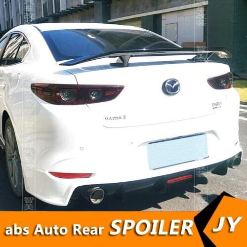 For Mazda 3 Axela Sedan Universal TF Spoiler 2019-2021 Axela Spoiler ABS plastic Material Car Rear Wing Color Rear Spoiler