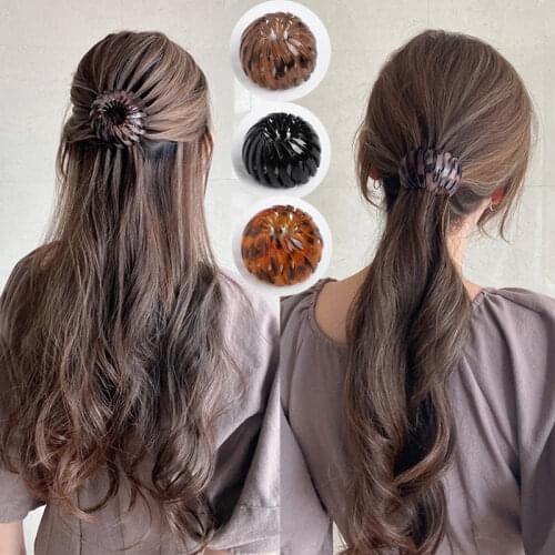 Magic Hairpin Shark Clip DIY Hair Simple Hairpin Lazy Braider Tool Ponytail Hair Clips Women Headband Hair Styling Accessories
