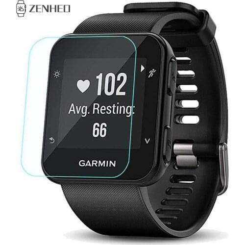 Clear Film Tempered Glass Screen Protector For Garmin Forerunner 35 Smart Watch Protective Film Watch Accessories