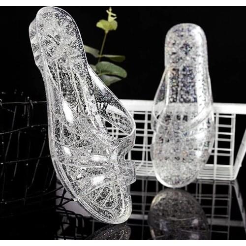 Female Shoes Jelly Sandals Women Transparent Slides Mom Summer Casual Cheap Shoes 2021 Fashion Mules Ladies Sandal