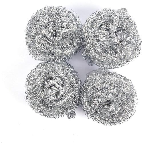 10PCS Utility Stainless Steel Wire Ball Brush Cleaning Brush Kitchen Pot Tableware Cleaner Scrub Rust Remover Dish Strong Tools