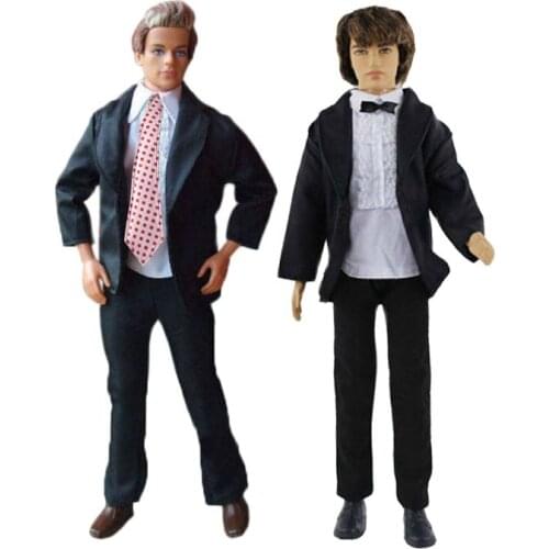 2021 New Ken Wedding Suit Outfits Set for Barbie CD FR Kurhn BJD Doll Clothes Accessories Dollhouse Role Play