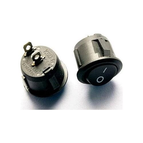 5PCS 2 files 2 Pin Round rocker switch rocker switch power switch 10A/125V 6A/250V