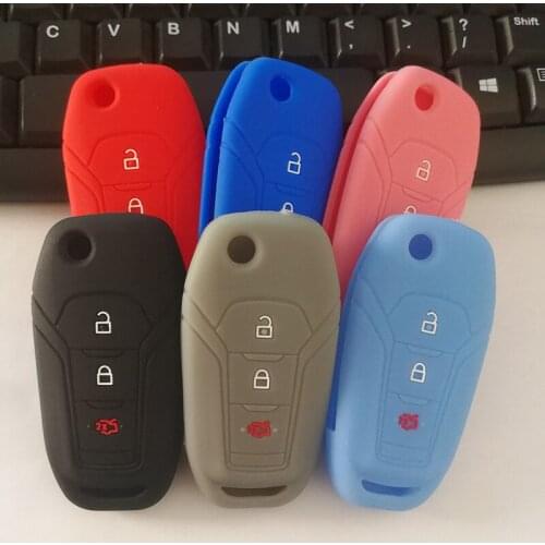 Key Holder Cover for Ford Mondeo 5 Fiesta Mk8 Ecosport Everest Puma Titanium 2020 Explorer 5 Fusion Fiesta Key Case Keychain