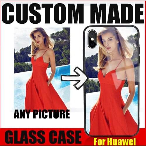 Custom Tempered Glass Phone Case For Huawei Honor 30 Pro Plus Lite 30S X10 Max 9A Lite Play 4T Pro 9S 9C 6X 7A Cover Name Photo