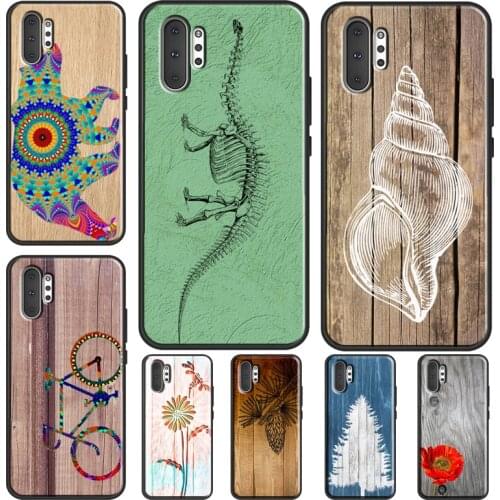 Pine Tree Cone Poppy wood Printed Phone Case For Samsung Galaxy S21 Plus S20 FE S8 S10 S9 Plus Note 10 Note 20 Ultra Cover