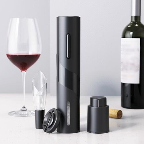 Electric Corkscrew Automatic Wine Bottle Opener Foil Cutter Set Battery Powered Cork Tools Kitchen Accessories Wine Lovers Gifts
