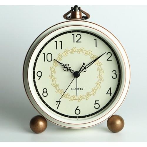 European clocks table clock living room American table clock pendulum clock retro household table clock table decoration