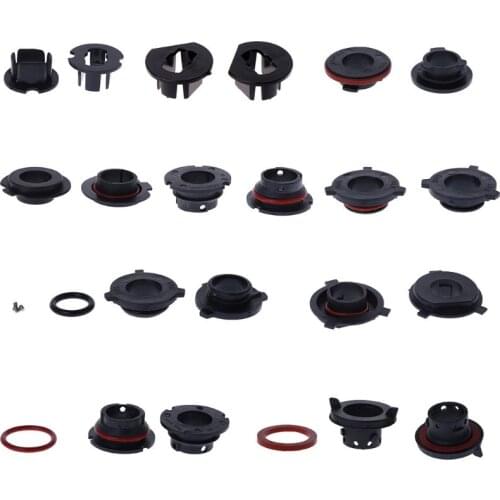 2Pcs Car LED Headlight Bulb Adapter Holder Base Sockets Retainer for H1 H3 H4 H7 H11 H13 9004 9005 9006 9007 Q9QD