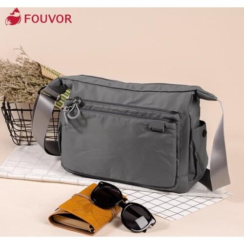 Fouvor 2019 Summer Women Business Casual large Capacity Oxford Shoulder Bags Canvas Bag Causal Nylon Messenger Bag 2802-06