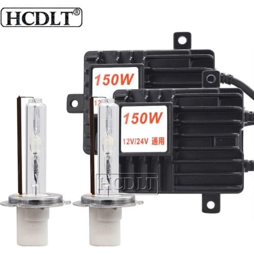 HCDLT 1 Set 12V 24V 150W HID Ballast Kit H1 H3 H7 H11 HB3 HB4 D2H HID Xenon Light Bulb 4300K 6000K 8000K Auto Headlight Lamp Kit