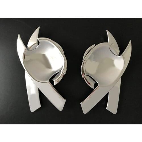 ABS chrome design for toyota fortuner accessories door handle insert bowl trim fit 2012 2013 2014 car chrome strips plate parts