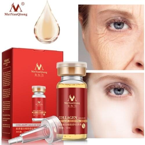 Collagen aloe vera+collagen rejuvenation anti wrinkle Serum for the face skin care products anti-aging cream 12ML