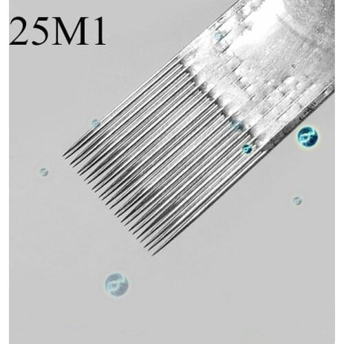 Box Of 50pcs Disposable Sterilized 25M1 Tattoo Needles (25 Single Magnum) Wholesale Supply