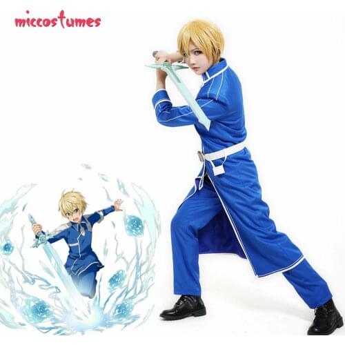 Alicization Eugeo Cosplay Costume Uniform Men Halloween Outfit