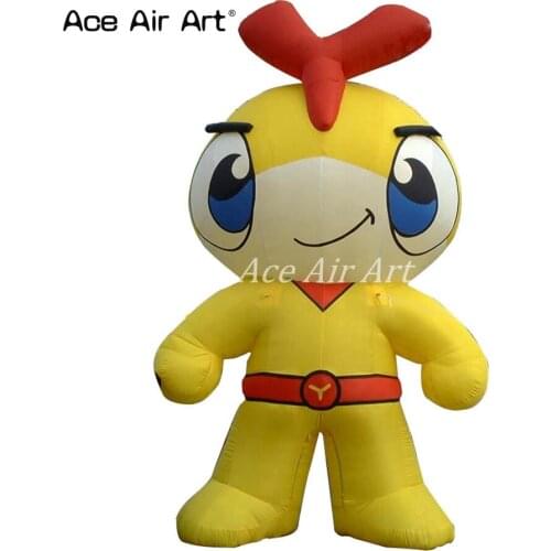 Beautiful yellow giant inflatable hero Chicken for advertising and promotion made In China