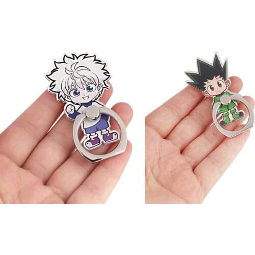 JY304 Metal Anime Full-time hunter Ring Phone Holder Car Mount Stand Finger Ring Smartphone Holder Mobile Phone Holder