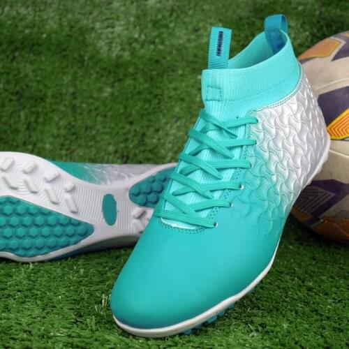 Men Boots Indoor Non-slip Futsal Soccer Shoes Cleats Mens Sneakers Football Boots Man Professional High-top Anti-skid Trainers