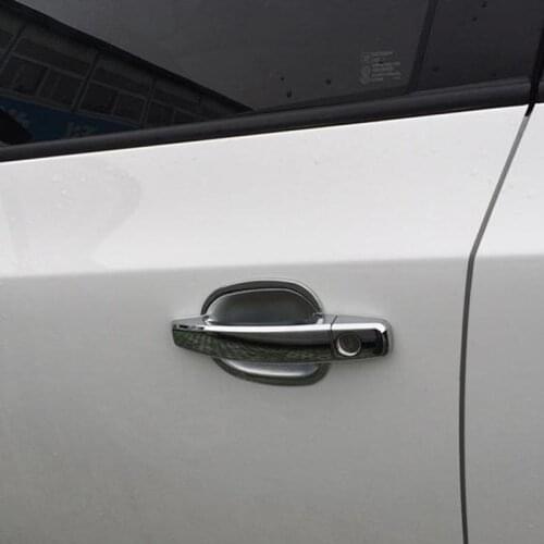 Car ABS rim chrome style door handle cover decal decoration for Chevrolet Cruze 2009-2014 auto parts