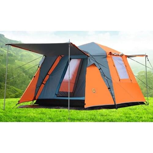 One Hall One Bedroom Automatic 3-4 Person Double Layer Waterproof Windproof Camping Tent Barraca Beach Tent