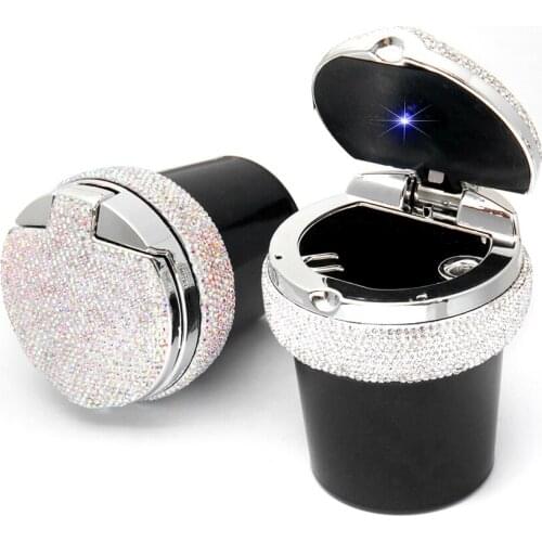 Set auger new car ashtray with leds drill car full of ashtrays gm car multifunctional ashtray