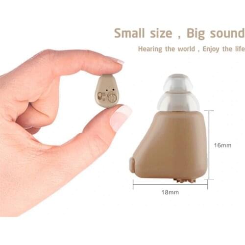 Medical Home Rechargeable Mini Invisible Ear Care Wireless Deafness Sound Voice Amplifier Hearing Aid for Elderly Deaf Adult